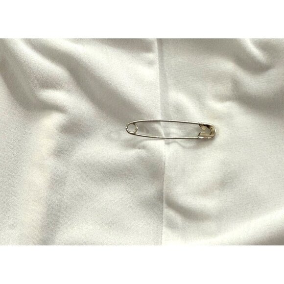 Anatomie Button Down Shirt White Mixed Fabric Zip Sides Long Slv Stretchy Size S - Picture 8 of 13